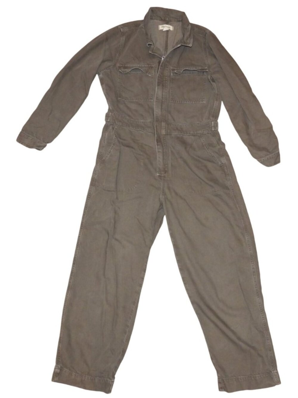 Madewell Jumpsuit Army Green Military Utility Workwear Coveralls Women Medium